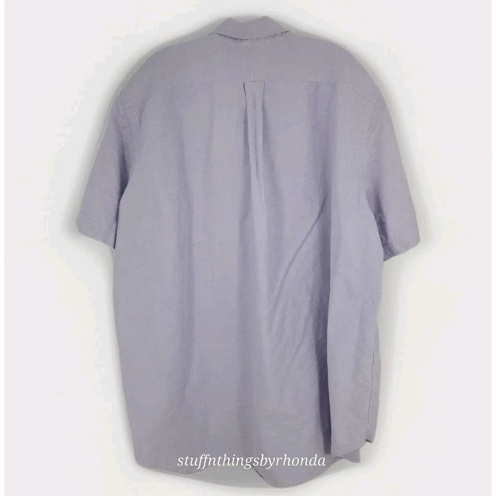 Polo Ralph Lauren Light Purple Short Sleeve Button Down Shirt Mens Sz 2X -‎ EUC
